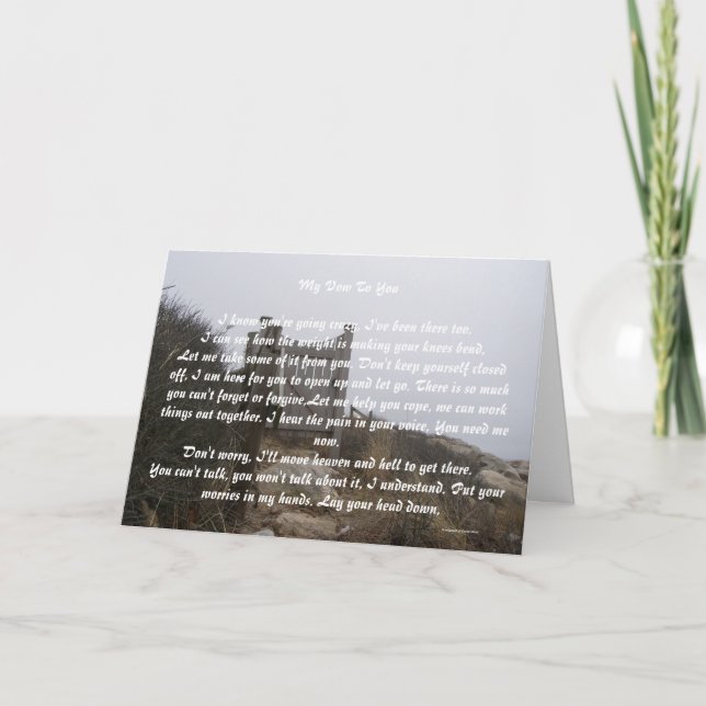 Cartão De Festividades Meu Voto Para Você (Frente)