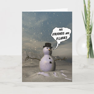 Cartão De Festividades Meus Amigos São Flakes Card