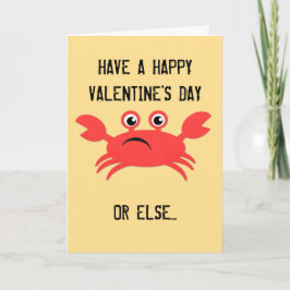 Cartão De Festividades Meus namorados Crabby