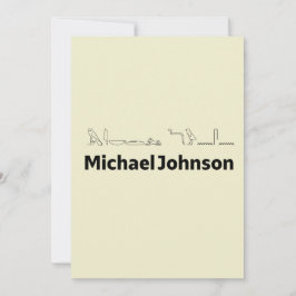Cartão De Festividades Michael Johnson Traduzido para Hieróglifos