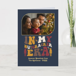 Cartão De Festividades Midnight Gold Fun Retro Christmas Photos