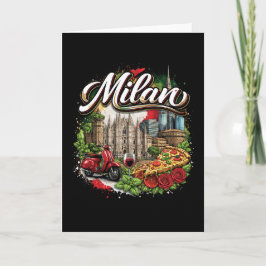 Cartão De Festividades Milão