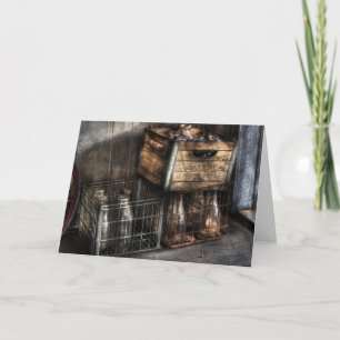 Cartão De Festividades Milkman - Garrafas em caixas