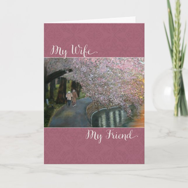 Cartão De Festividades Minha Esposa Meu Amigo - Dia de os namorados (Frente)