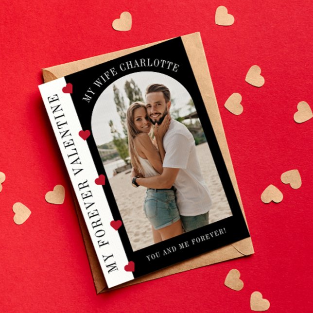 Cartão De Festividades Minha Namorados de na moda moderna para sempre (Criador carregado)