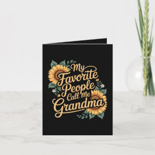 Cartão De Festividades Minhas Pessoas Favoritas Me Chamam de Vovó Dia das