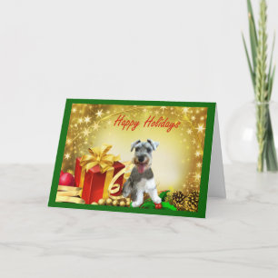 Cartão De Festividades Miniature Schnauzer Christmas Card Gifts