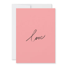 Minimal Love Script — Rosa Moderno Enrubescido