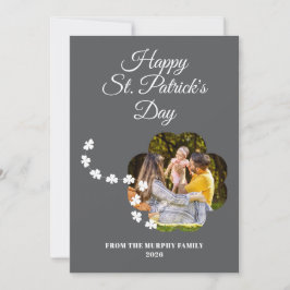 Cartão De Festividades Minimalist lucky shamrock st. Patrick's Day Photo