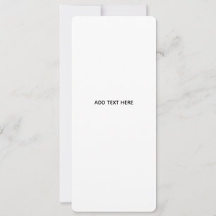 Cartão De Festividades Minimalista Branco Elegante para Qualquer Ocasião