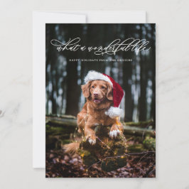 Cartão De Festividades Minimalista Caligrafia Vida Maravilhosa Branco