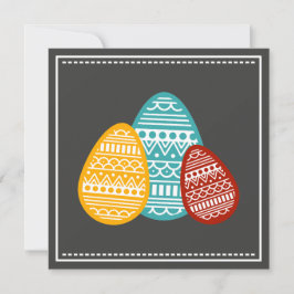 Cartão De Festividades Minimalista de saudação personalizada de ovos de P