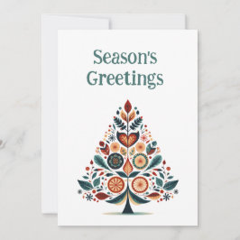 Cartão De Festividades Minimalista Escandinavo Personalizável