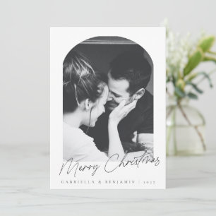 Cartão De Festividades Minimalista Moderno Arquivo de Foto de Natal Elega