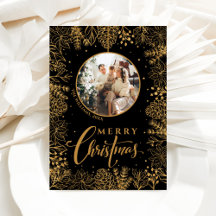 Minimalista Moderno Foto Natal Preto