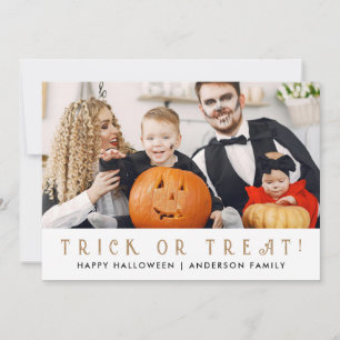 Cartão De Festividades Mínimalista Moderno Spooky Feliz Halloween 1 Foto