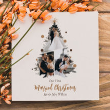 Minimalista Nosso Primeiro Natal Casados Três Foto