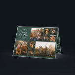 Cartão De Festividades Mínimo de verde moderno 11 família fotobotânica<br><div class="desc">Feliz Natal. Cartão de feriado de script de folhagem multicoloração fotográfica mínimo moderno. A mão pintada de eucalipto,  folhagem mínima e coroa rattan moderna dão a este cartão de feriado uma sensação luxuosa. Na classe verde,  preto,  verde,  castanho e cinza. Ano na revisão 11 design de fotos.</div>