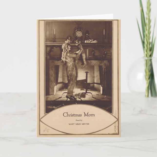 Cartão De Festividades Minter 1921 das milhas de Mary (Frente)