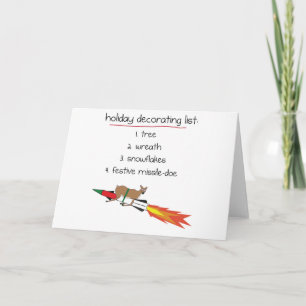 Cartão De Festividades Missile-Doe - Funny Holiday Greeting Cards