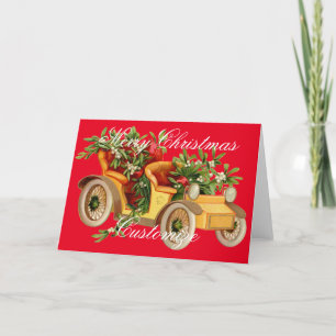 Cartão De Festividades Mistura de Natal do carro vintage Thunder_Cove
