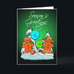 Cartão De Festividades MIÚDOS E PIRULITOS do PÃO-DE-ESPÉCIE por SHARON<br><div class="desc">MIÚDOS E PIRULITOS do PÃO-DE-ESPÉCIE por SHARON SHARPE</div>