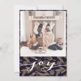 Cartão De Festividades Modern Buffalo - Xadrez Elegante - Script JOY Simp