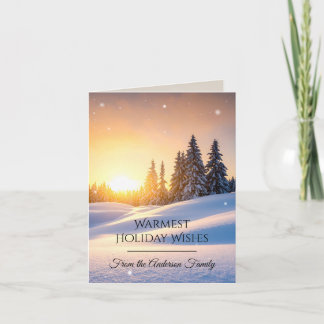 Cartão De Festividades Modern Christmas & New Year Card Elegant