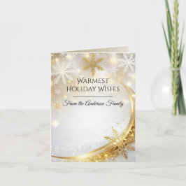 Cartão De Festividades Modern Christmas & New Year Card Elegant