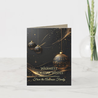 Cartão De Festividades Modern Christmas & New Year Card Elegant