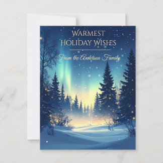 Cartão De Festividades Modern Christmas & New Year Card Elegant