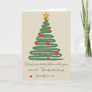 Cartão De Festividades Modern Christmas Tree Folded Holiday Card