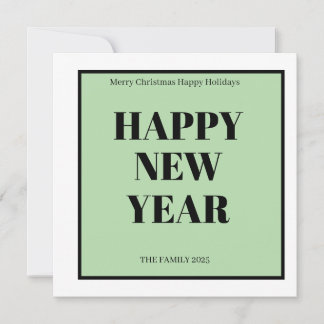 Cartão De Festividades Modern Custom Text Bold Holiday Card