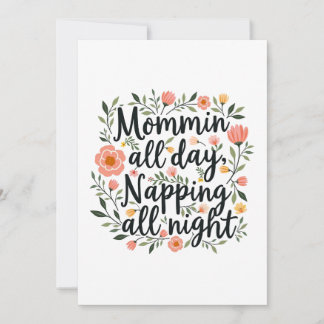 Cartão De Festividades Modern Cute Botanical Mother's Day Card
