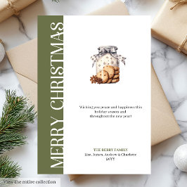 Cartão De Festividades Modern Earthy Colors Christmas Greeting Template