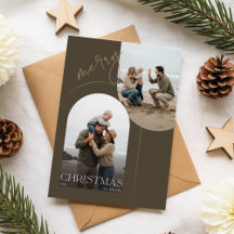 Modern Family Portrait Beach Photo Christmas