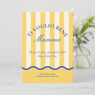 Cartão De Festividades Modern Italian Mom Happy Mother’s Day Card