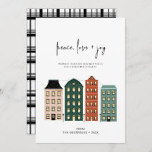 Modern Peace Love & Joy Christmas Town