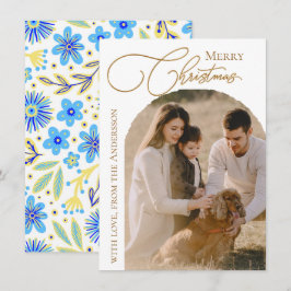 Cartão De Festividades Modern Photo Christmas