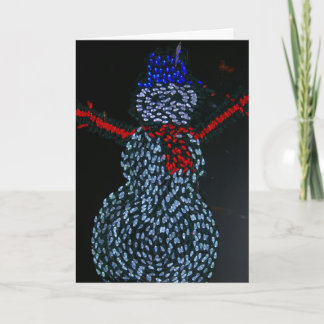 Cartão De Festividades Modern Snowman