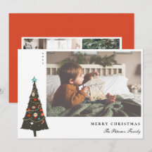 Moderno da Árvore de Natal Ilustrada