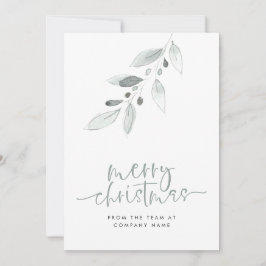 Cartão De Festividades Moderno deixa roteiro de logotipo comercial Feliz 