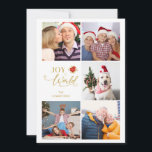 Cartão De Festividades Moderno Elegante Poinsettias Collage 5 Fotografias<br><div class="desc">Cartão de Férias de Natal da Família Moderno Elegante Poinsettias Collage 5 Fotos. Sinta-se livre para mudar a cor do fundo na parte inferior para coordenar com a foto escolhida para a frente. AVISO IMPORTANTE: Esta design faz parte de uma coleção e tem outros elementos coordenados que podem encontrar na...</div>