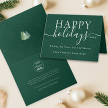 Moderno Logotipo de Empresa de Natal Elegante Verd