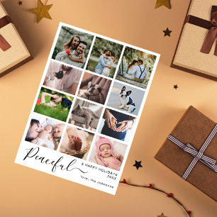 Cartão De Festividades Moderno Minimalista Natal Pacífico 12 Fotos