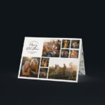 Cartão De Festividades Moderno mínimo 11 família de fotobbotânicos<br><div class="desc">Feliz Natal. Cartão de feriado de script de folhagem multicoloração fotográfica mínimo moderno. A mão pintada de eucalipto,  folhagem mínima e coroa rattan moderna dão a este cartão de feriado uma sensação luxuosa. Na classe verde,  preto,  verde,  castanho e cinza. Ano na revisão 11 design de fotos.</div>