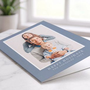Cartão De Festividades Moderno Simples Natal Foto Personalizada