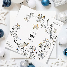 Cartão De Festividades Moderno Simples Natal Orgânico sem foto