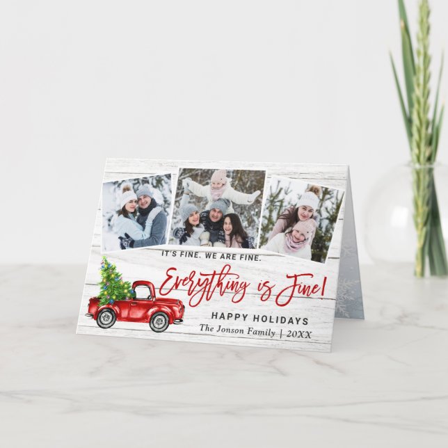 Cartão De Festividades Moderno Tudo é Bom Natal 3 Foto (Frente)