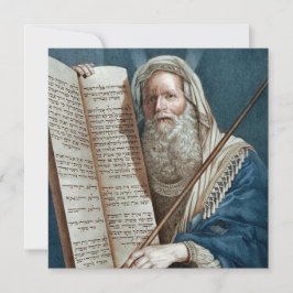 Cartão De Festividades Moisés e os Dez Mandamentos